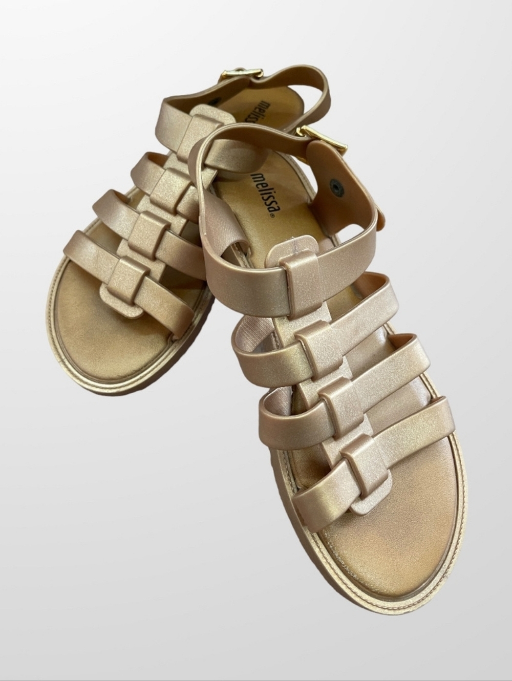 Melissa Flox Shine Gold Sandals